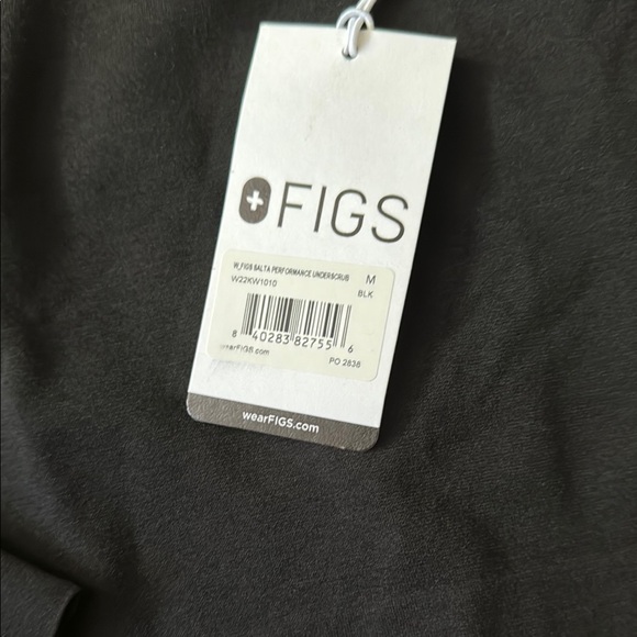 Figs Black Long Sleeve Shirt - Picture 3 of 3